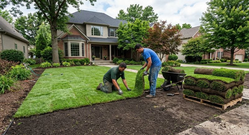 Ryegrass Sod Installation in Rockwall, TX